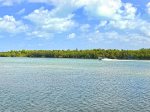 View to East towards uninhabitated spoil islands from Private Dock.